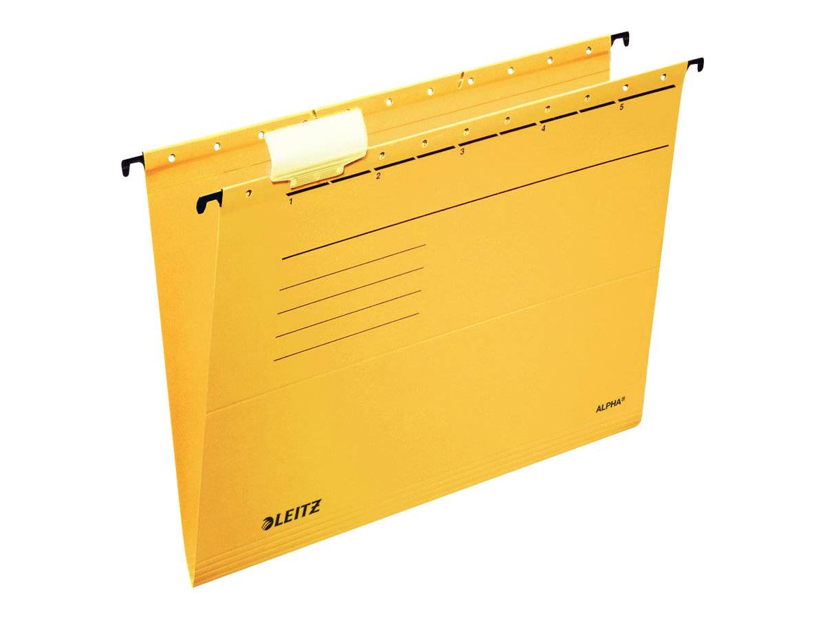 ESSELTE LEITZ - Leitz ALPHA - Hängeregister - für A4 - Gelb (Packung mit 5)