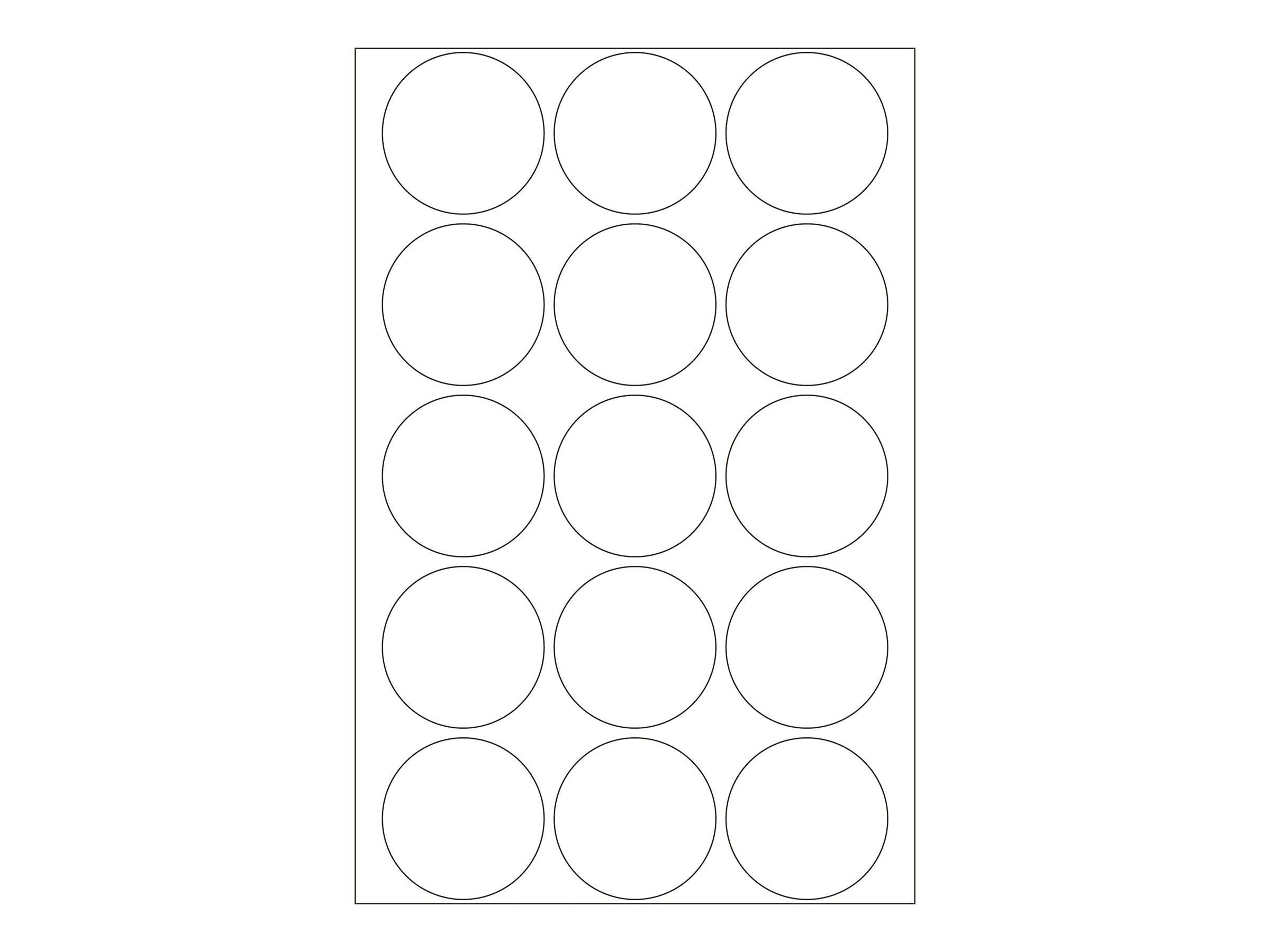 HERMA - Permanenter Klebstoff - weiß - 32 mm rund 480 Etikett(en) (32 Bogen x 15)