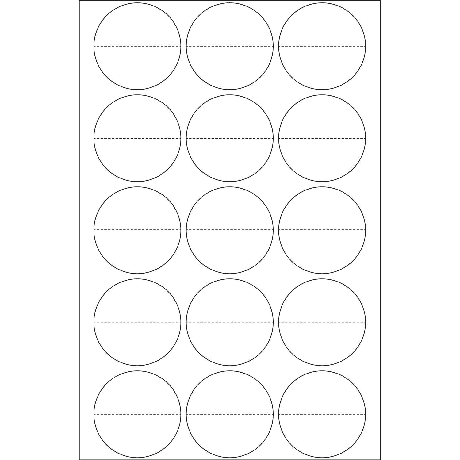 HERMA - Selbstklebend - durchsichtig - 32 mm rund 240 Etikett(en) (16 Bogen x 15)