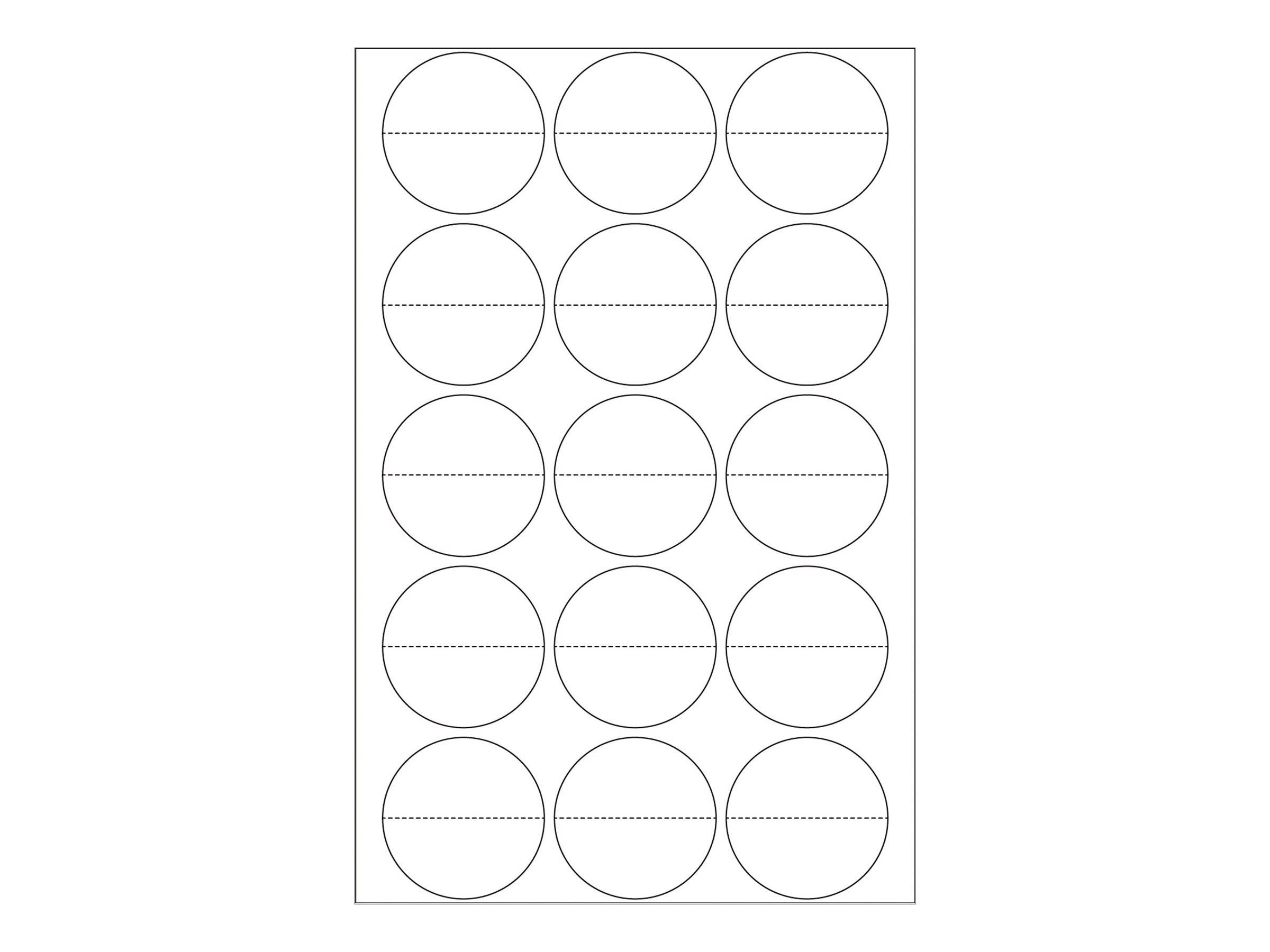HERMA - Selbstklebend - durchsichtig - 32 mm rund 240 Etikett(en) (16 Bogen x 15)