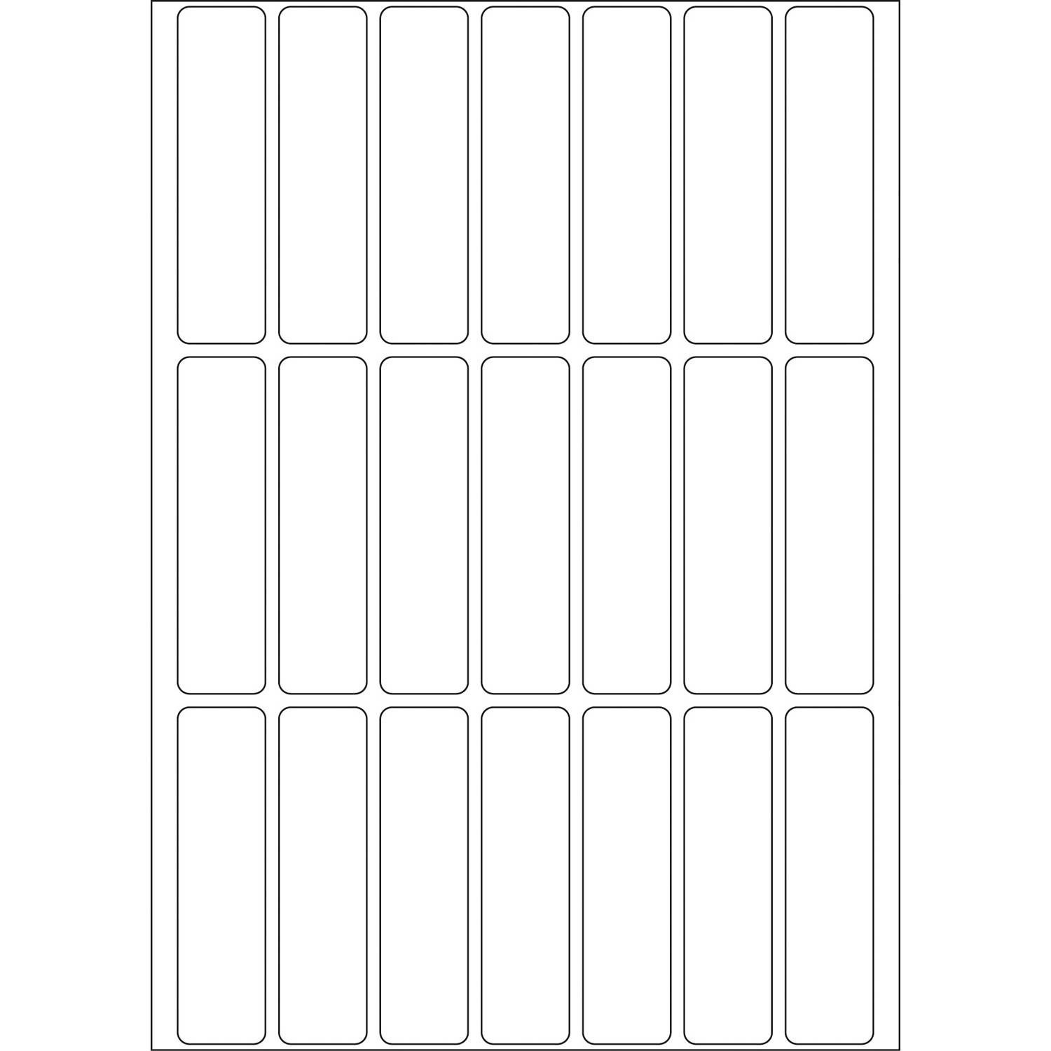 HERMA - Permanenter Klebstoff - weiß - 13 x 50 mm 672 Etikett(en) (32 Bogen x 21)