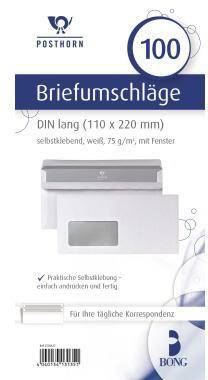 POSTHORN Briefumschlag 02220617 DIN lang mF sk 75g ws 100 St./Pack.