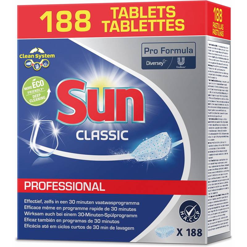 Sun Professional Spülmaschinentabs Classic, 188 Stück