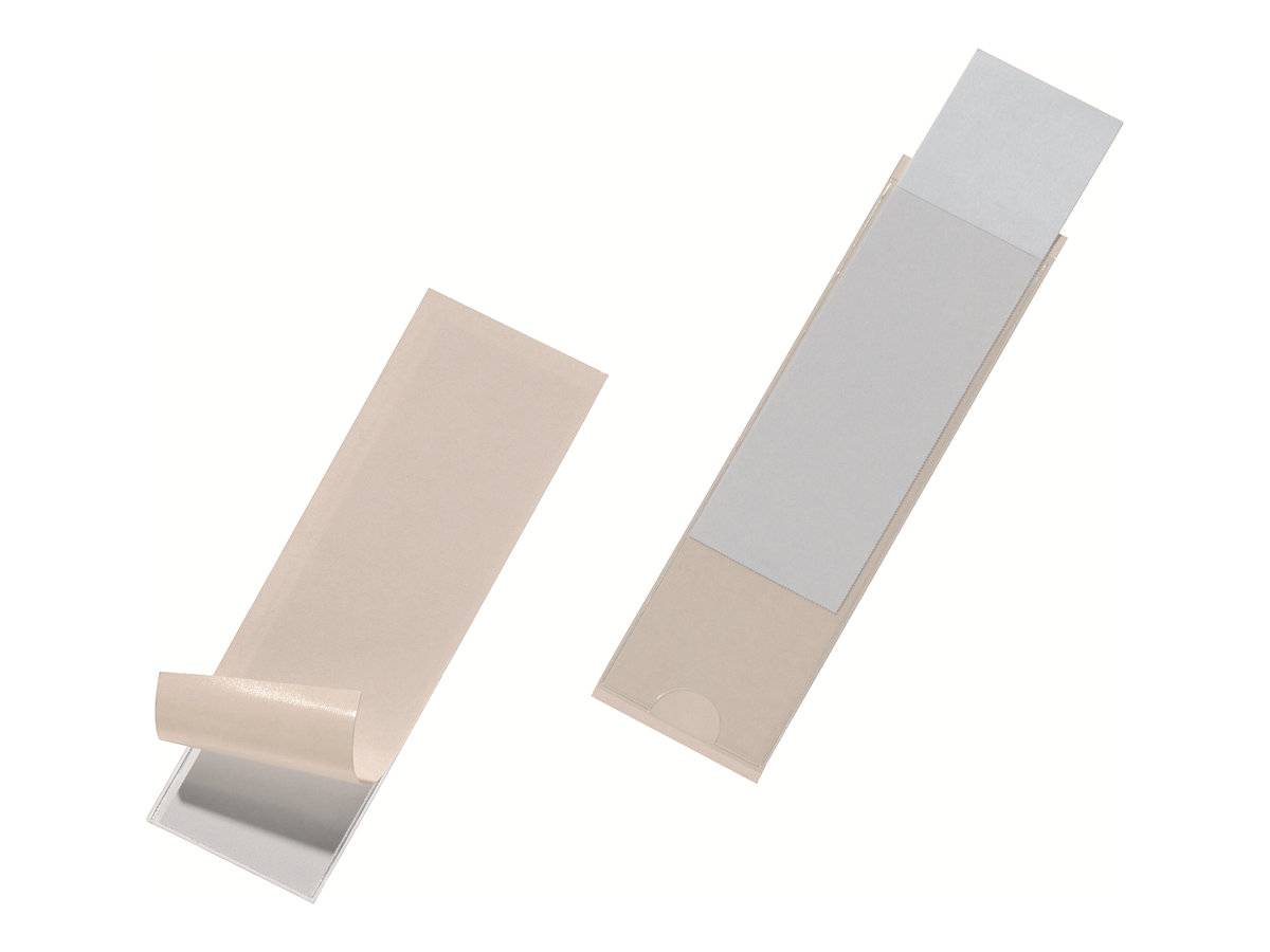 DURABLE POCKETFIX - Selbstklebende Etikettentasche - durchsichtig (Packung mit 10)