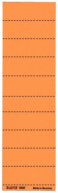 Orange kariertes Notizblatt mit gestrichelten horizontalen Schreiblinien und kleinem Drucktext am unteren Rand mit der Aufschrift „DELTZ 1901" und „Made in Germany"".
