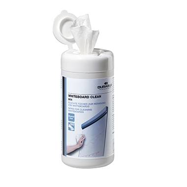 DURABLE Reinigungstuch WHITEBOARD BOX 575902 feucht ws 100 St./Pack.
