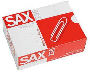 SAX Büroklammer 1-236-00 50mm verzinkt 100 St./Pack.