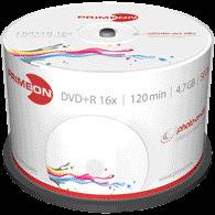 PRIMEON Bedruckbare DVD-R, 4,7 GB, 50er Spindel
