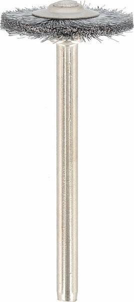 Eine einfache Metallstange, die senkrecht steht und eine glänzende, glatte Oberfläche aufweist.