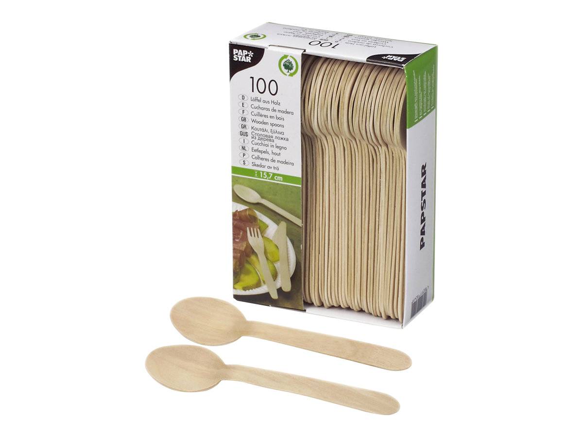 PAPSTAR pure - Löffel - 15.7 cm - Einweg (Packung mit 100)