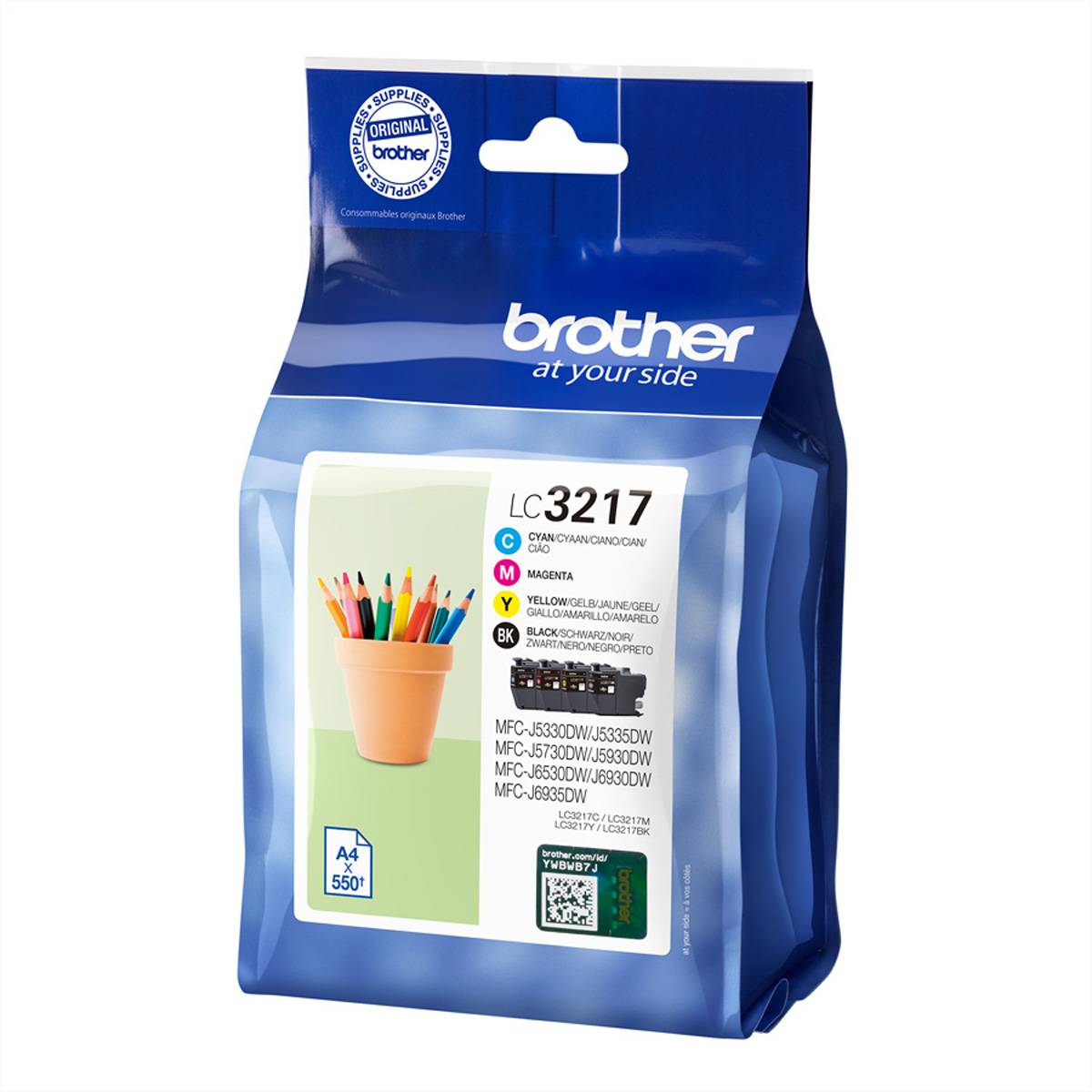 Brother LC3217 Value Pack - 4er-Pack - Schwarz, Gelb, Cyan, Magenta