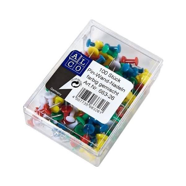 Pinnwandnadel 7,5mm sortiert VE=100 Stück