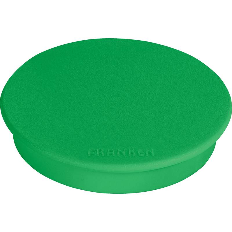 FRANKEN Haftmagnet, Haftkraft: 0,8 kg, Durchm. 32 mm, grün