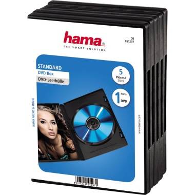 Hama DVD-Hülle Standart 00051297 schwarz 5 St./Pack.
