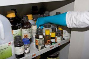 Einw.-Handsch.SivoChem 759 Gr.8 blau Spezialnitril EN 374 PSA III 20 PA/Beutel