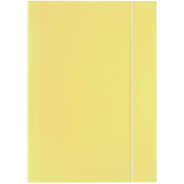 Sammelmappe PastellColor Karton glanzkaschiert A4 Vanillegelb