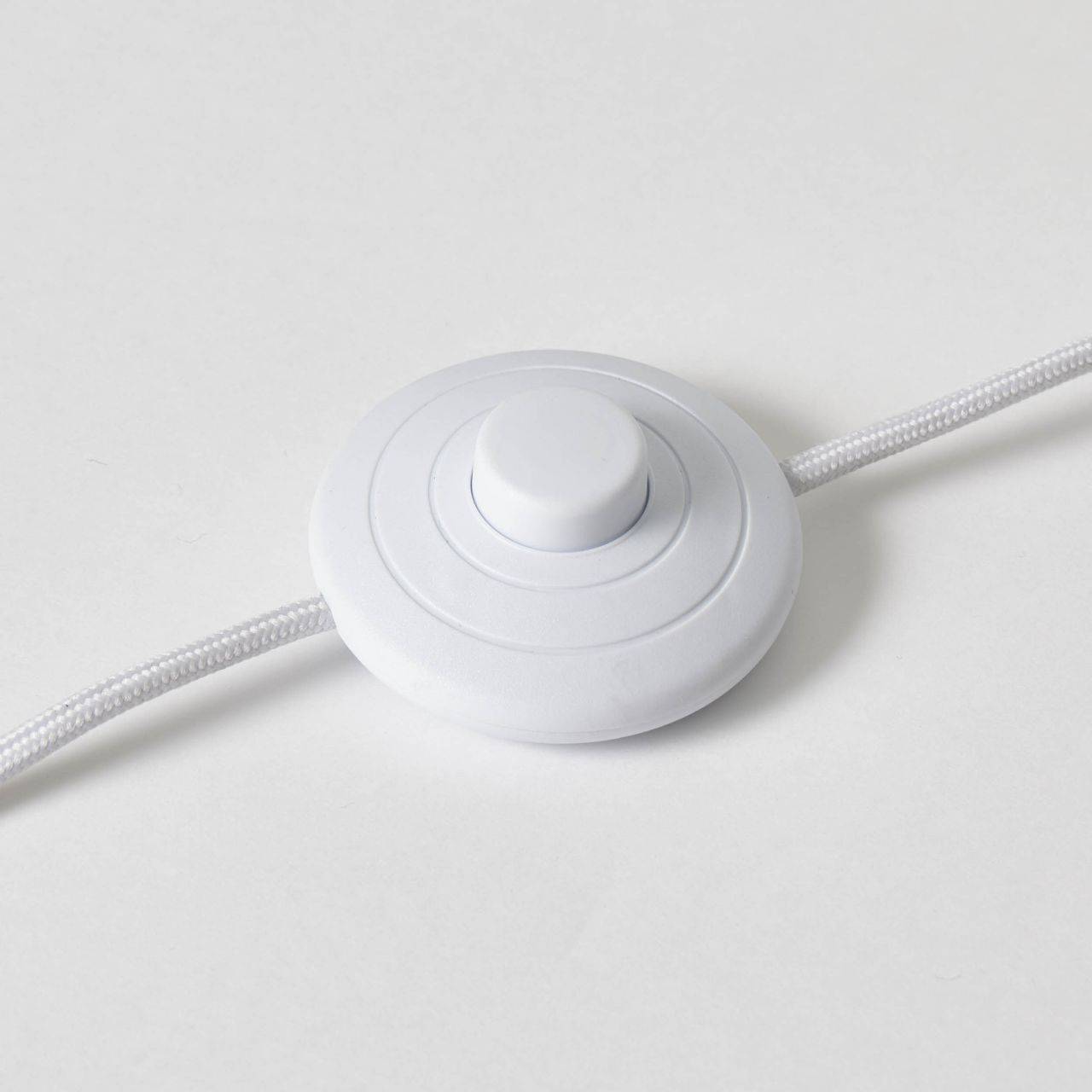 BRILLIANT Lampe Nori Standleuchte 1flg natur/weiß | 1x A60, E27, 40W, geeignet für Normallampen (nicht enthalten) | Mit Fußschalter