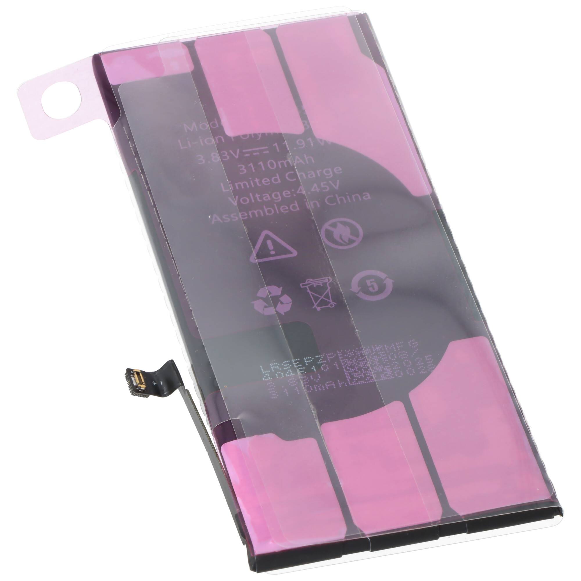 Akku passend für Apple iPhone 11, Li-Polymer, 3,83V, 3110mAh, 11,9Wh, built-in, ohne Werkzeug - without battery health i