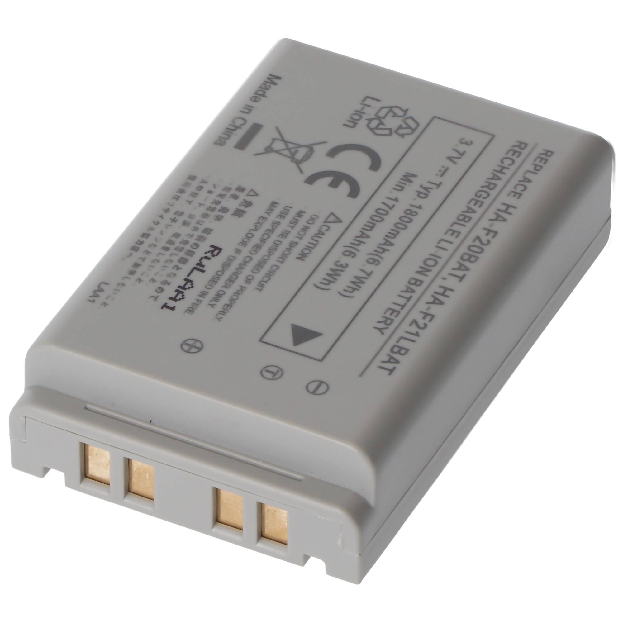 Akku passend für Casio DT-X7, DT-X7M10E, DT-X7M30E, HA-F20BAT, HA-F21LBAT, 3,7V 1800mAh