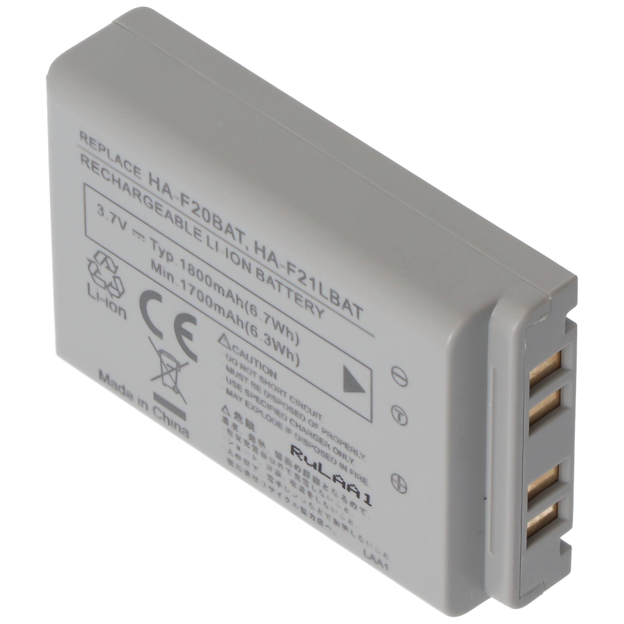 Akku passend für Casio DT-X7, DT-X7M10E, DT-X7M30E, HA-F20BAT, HA-F21LBAT, 3,7V 1800mAh