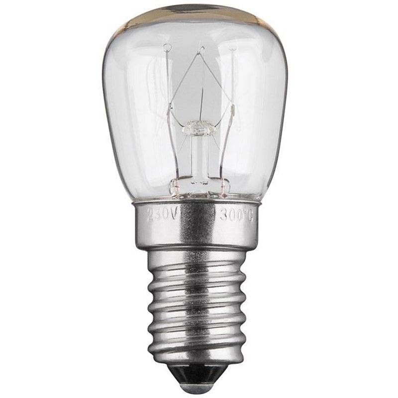 Backofenlampe E14, 15 Watt temperaturfest bis 300°C