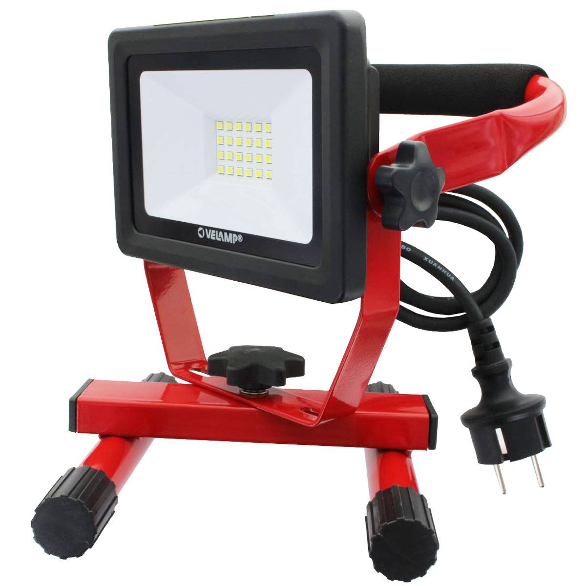 VELAMP Arbeitsleuchte mit max. 20W LED mit Kabel 1,5m Lichtleistung max. 1600 Lumen, 6500K weißes Licht