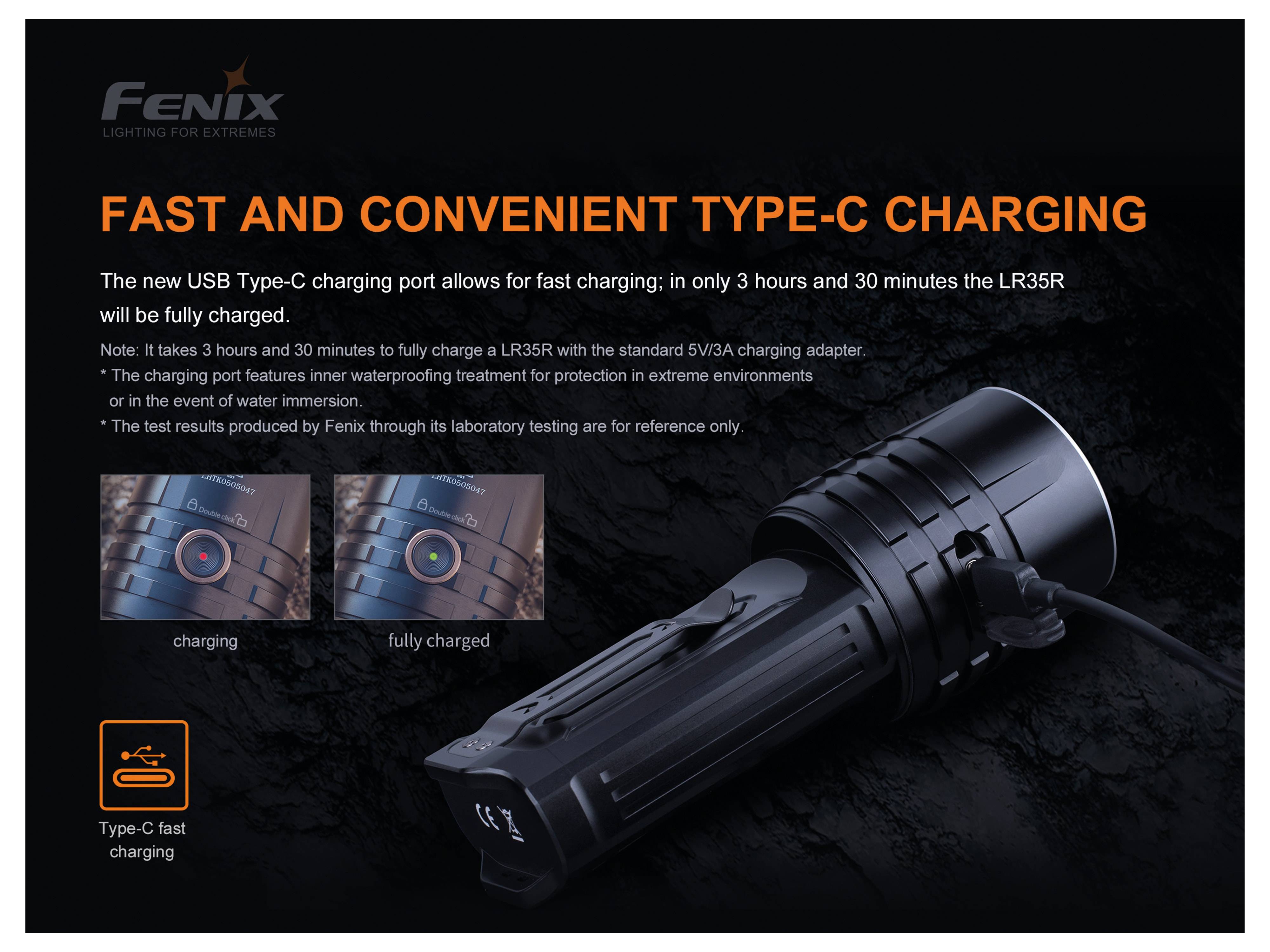 FENIX LED-Taschenlampe LR35R, 10.000 Lumen