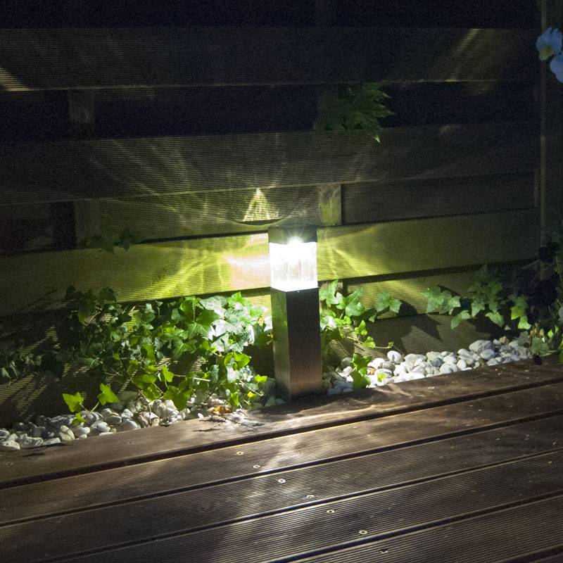 4er Set LED Solar-Wegeleuchte GL004NP4EZ, rostfreier Edelstahl, mit Standard NiMH Akku, ähnlich GL004NP4DU