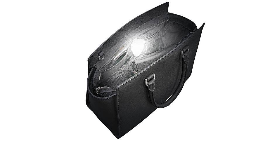 Handtaschenlicht mit 2 LEDs, mit praktischem IR-Sensor, wiederaufladbare Leuchte für die Handtasche, inklusive Micro-USB