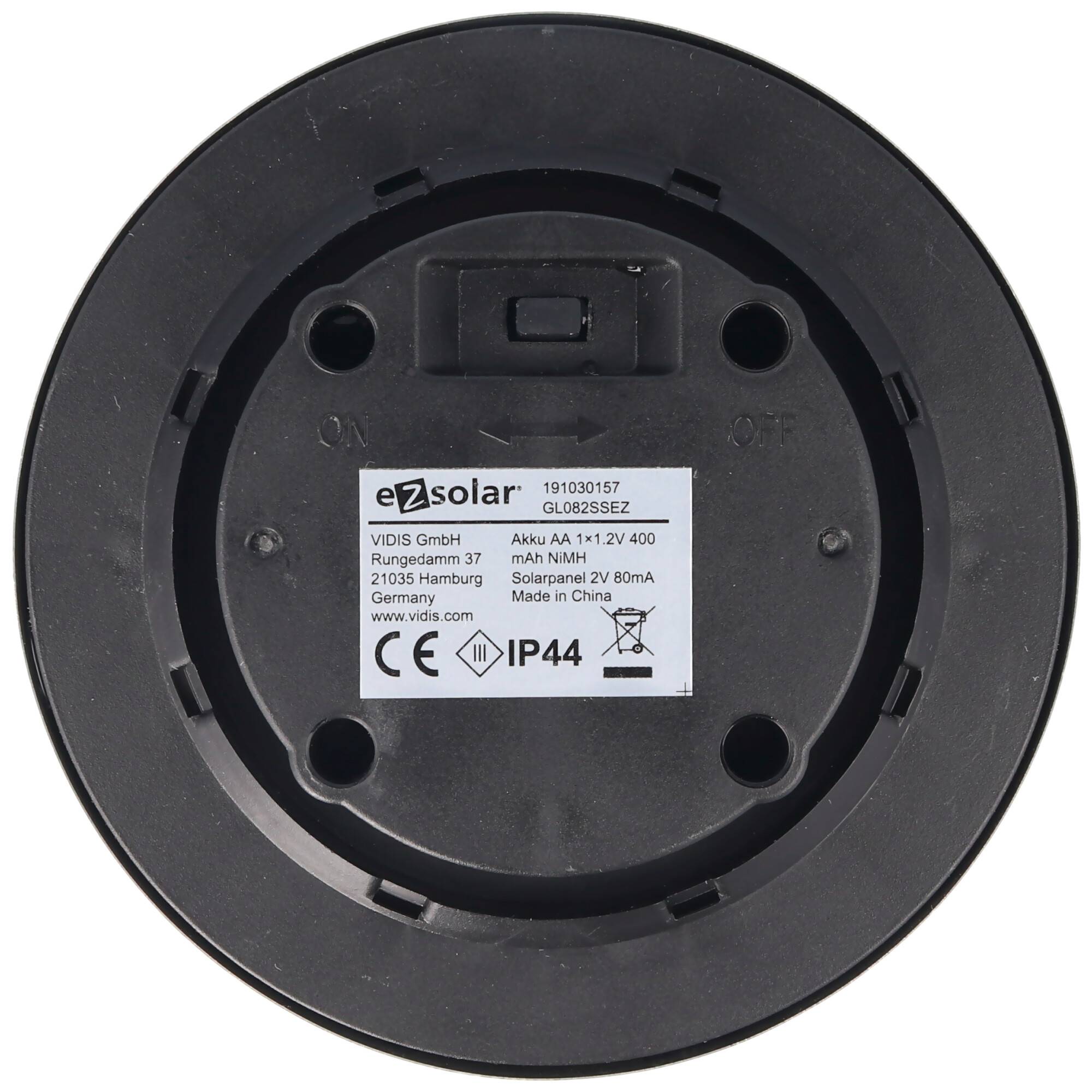 2er Set LED Solar Bodenstrahler, Edelstahl, wasserdicht IP44, inklusive NiMH AA 2,3V 400mAh Akku