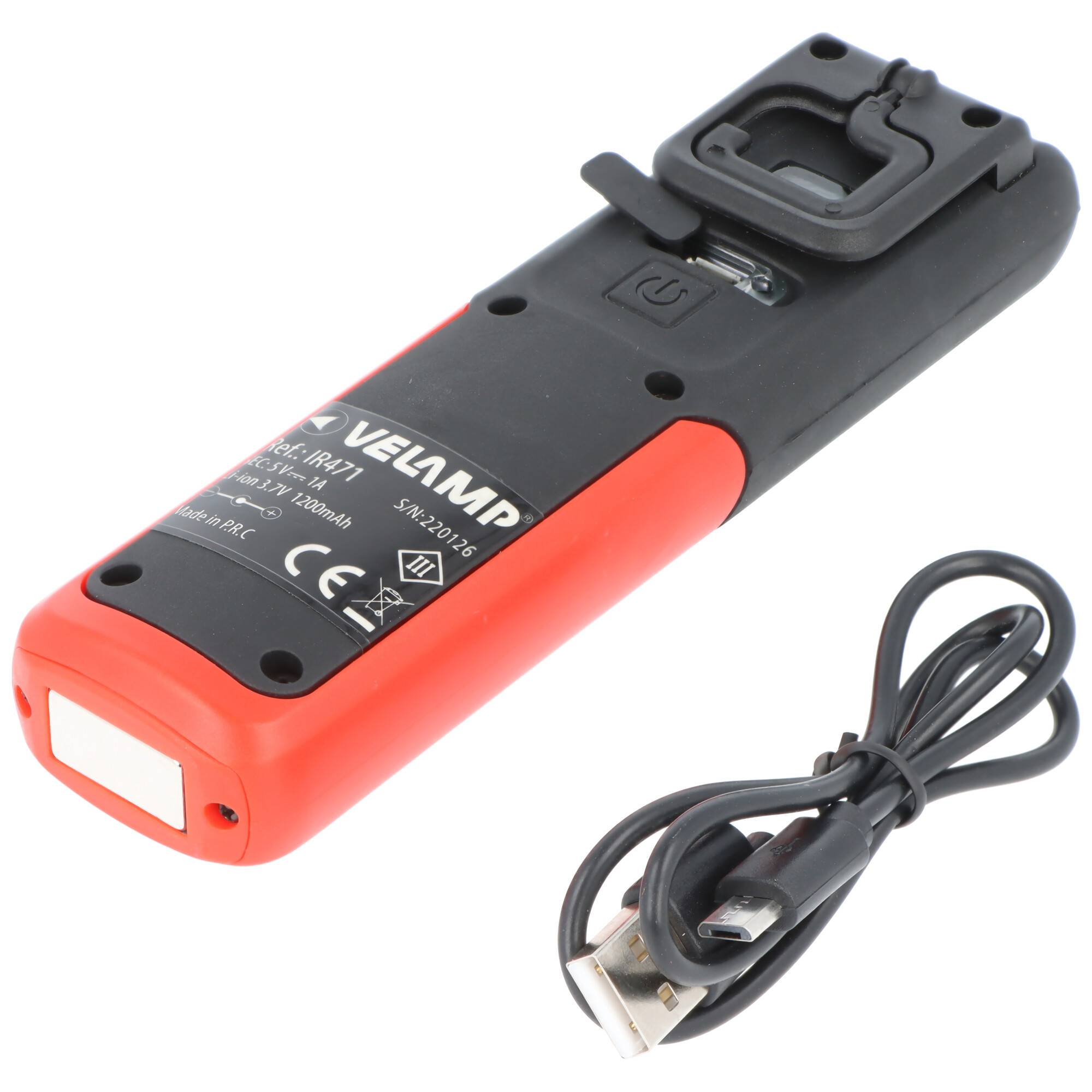 Multifunktionale LED-Arbeitsleuchte, wiederaufladbar per USB, 2in1 Arbeitsleuchte, Panelleuchte und Taschenlampe, mit Ma