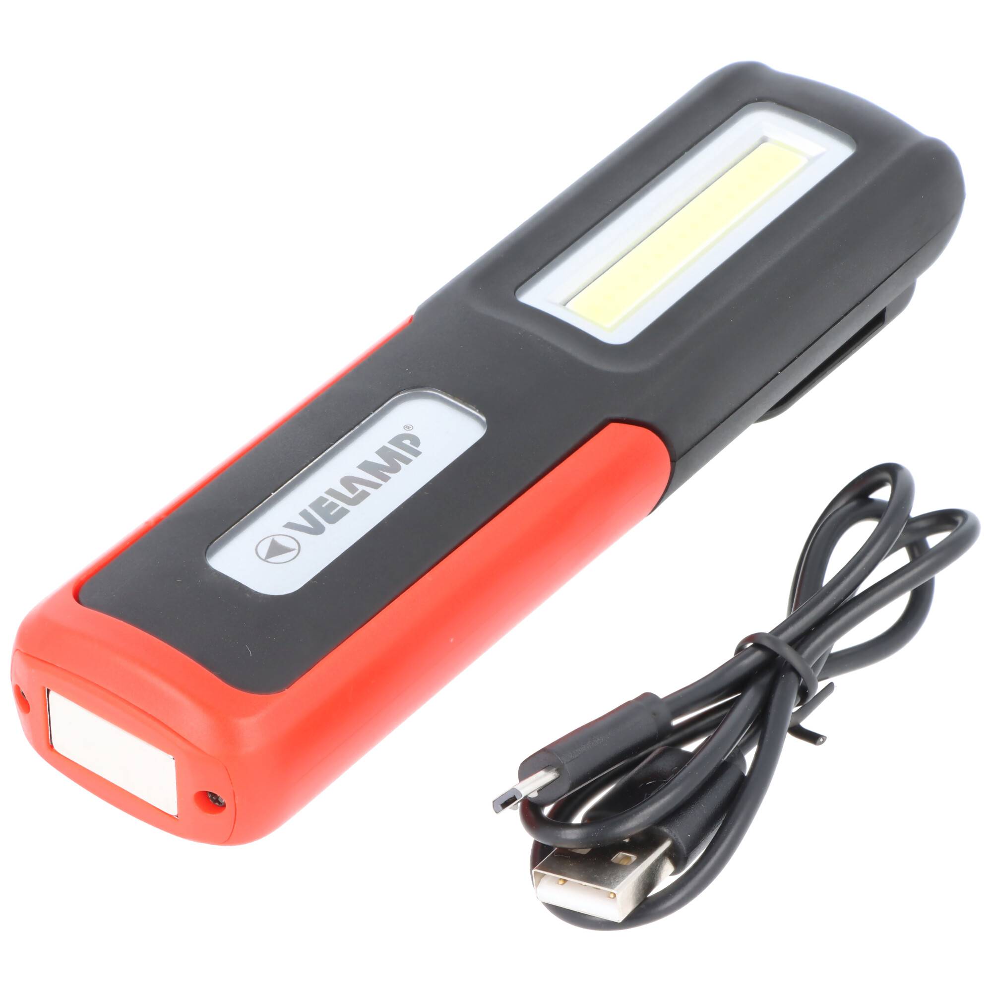 Multifunktionale LED-Arbeitsleuchte, wiederaufladbar per USB, 2in1 Arbeitsleuchte, Panelleuchte und Taschenlampe, mit Ma