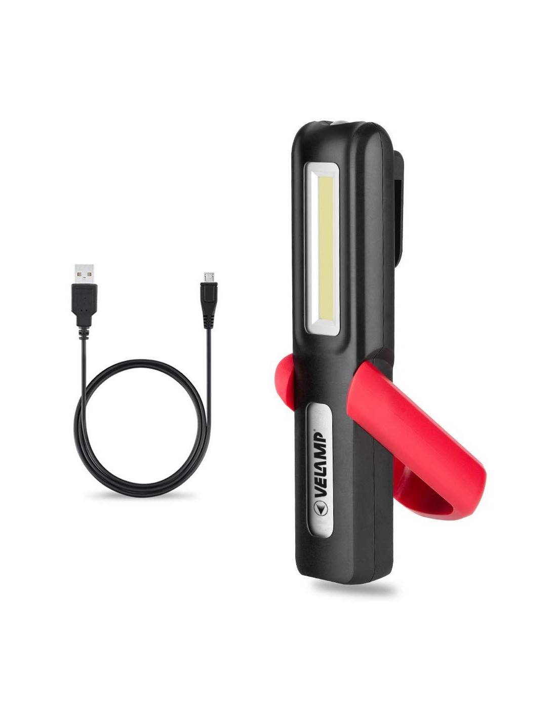 Multifunktionale LED-Arbeitsleuchte, wiederaufladbar per USB, 2in1 Arbeitsleuchte, Panelleuchte und Taschenlampe, mit Ma