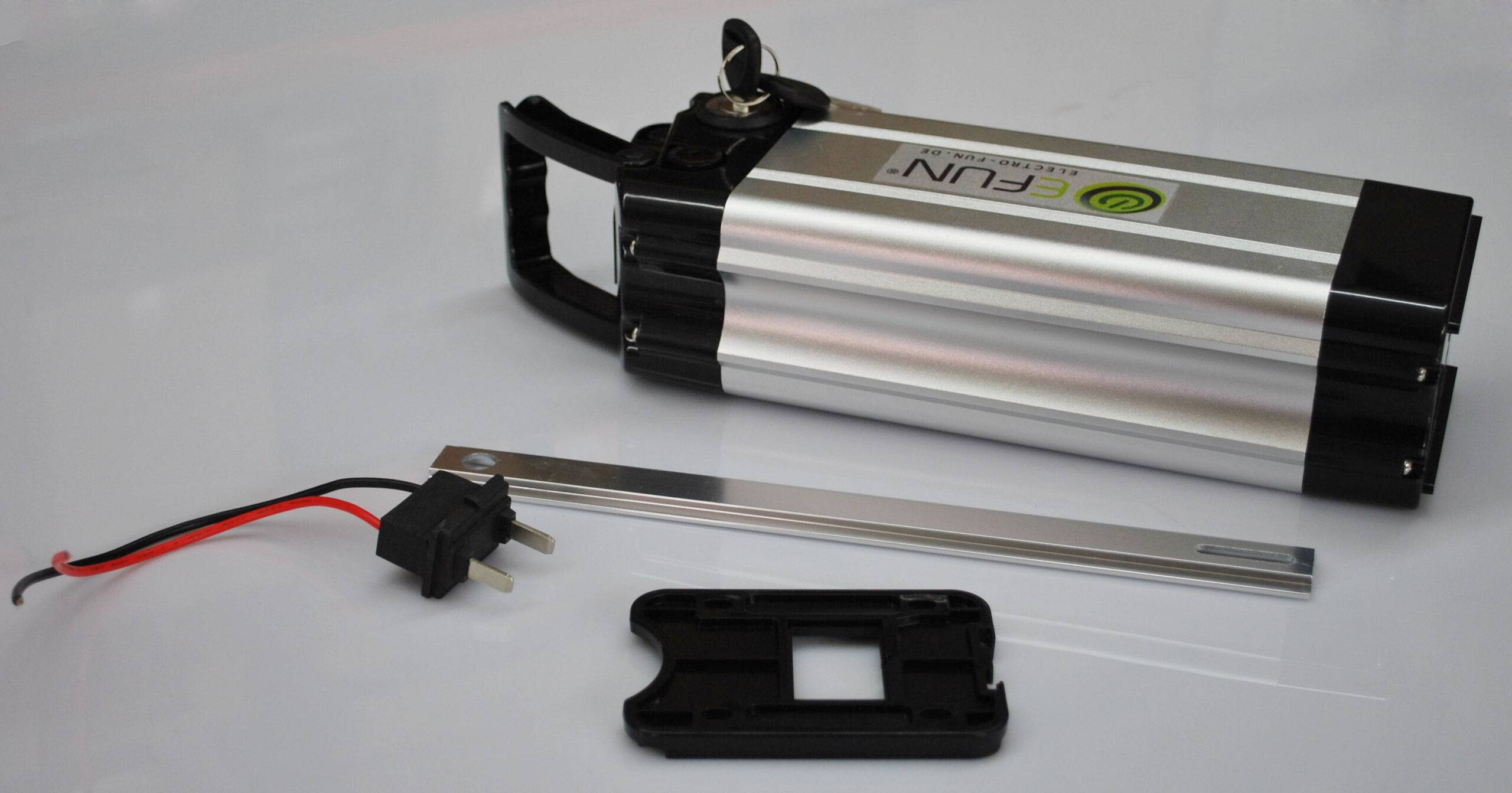 Akku Lithium Ionen  36 Volt 10 Ah SILVER FISH E-Bike E-FUN