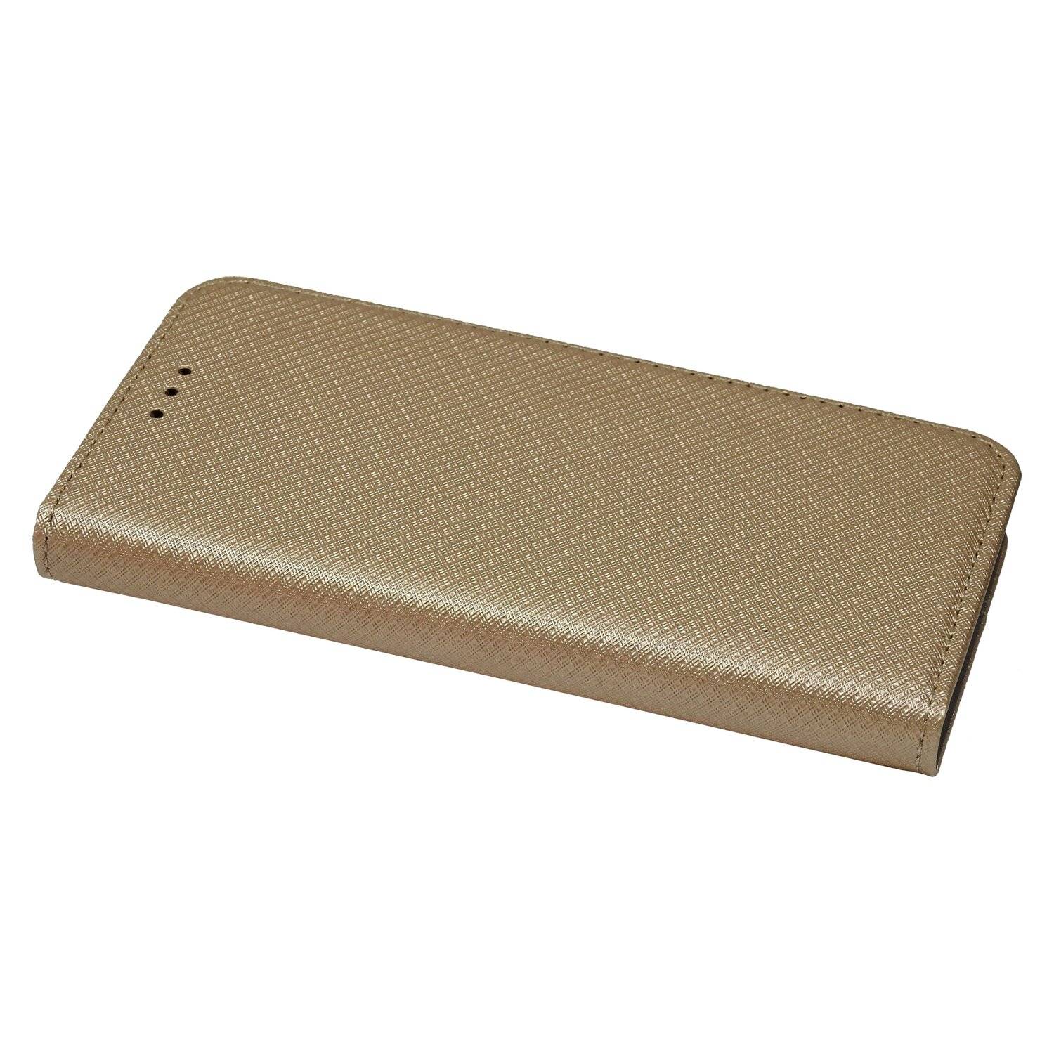 Buch Tasche "Smart" für XIAOMI MI 11 Handy Hülle Etui Brieftasche Schutzhülle mit Standfunktion, Kartenfach Gold