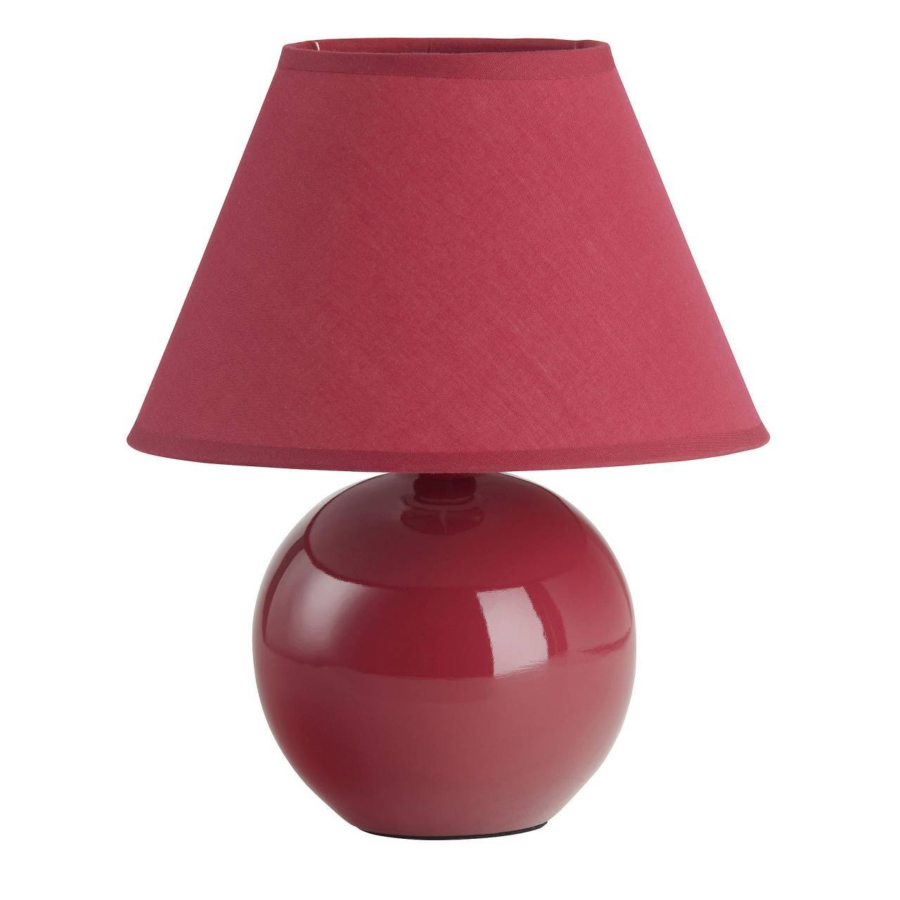 BRILLIANT Lampe Primo Tischleuchte rot | 1x D45, E14, 40W, geeignet für Tropfenlampen (nicht enthalten) | Skala A++ bis E | Mit