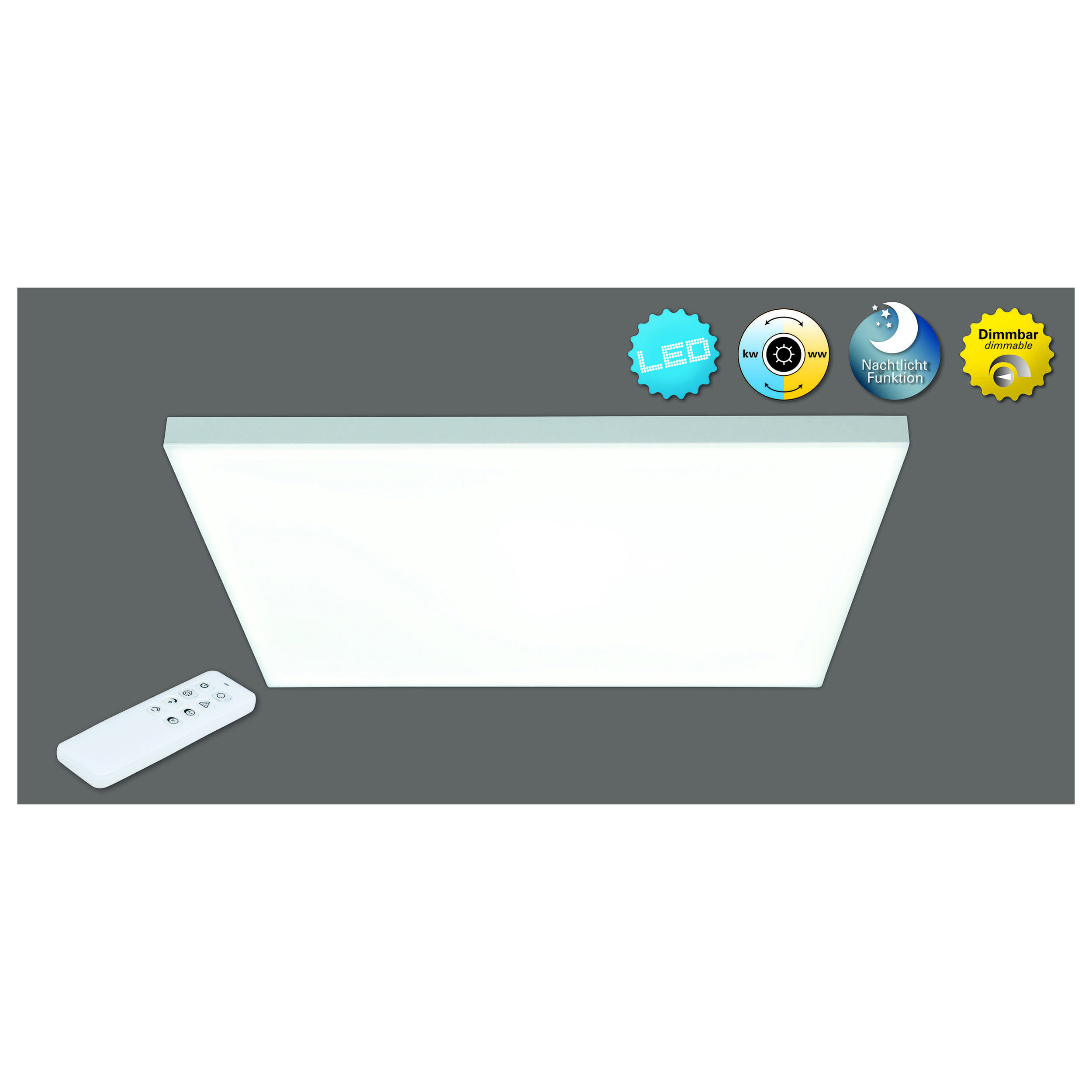 LED Panel-Deckenleuchte "CARENTE" l/b: 45cm - rahmenlos