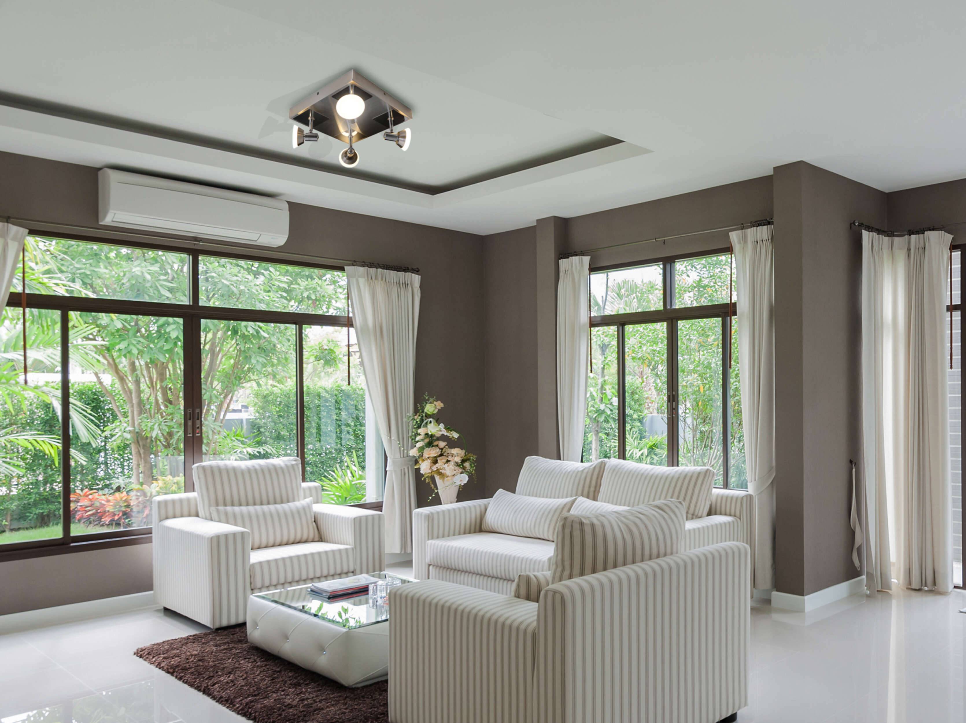 4er LED-Deckenleuchte "JERICHO" d:28cm