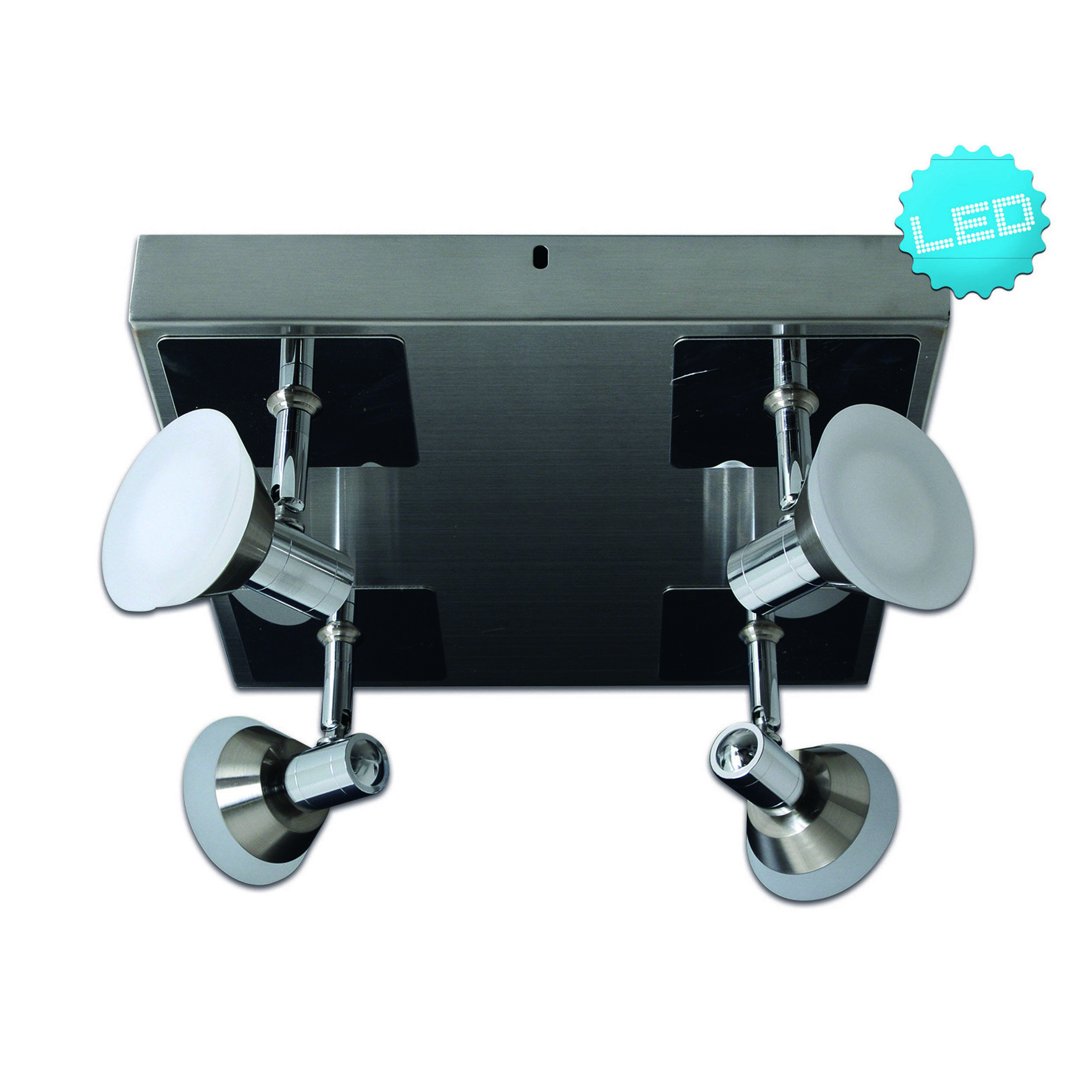 4er LED-Deckenleuchte "JERICHO" d:28cm