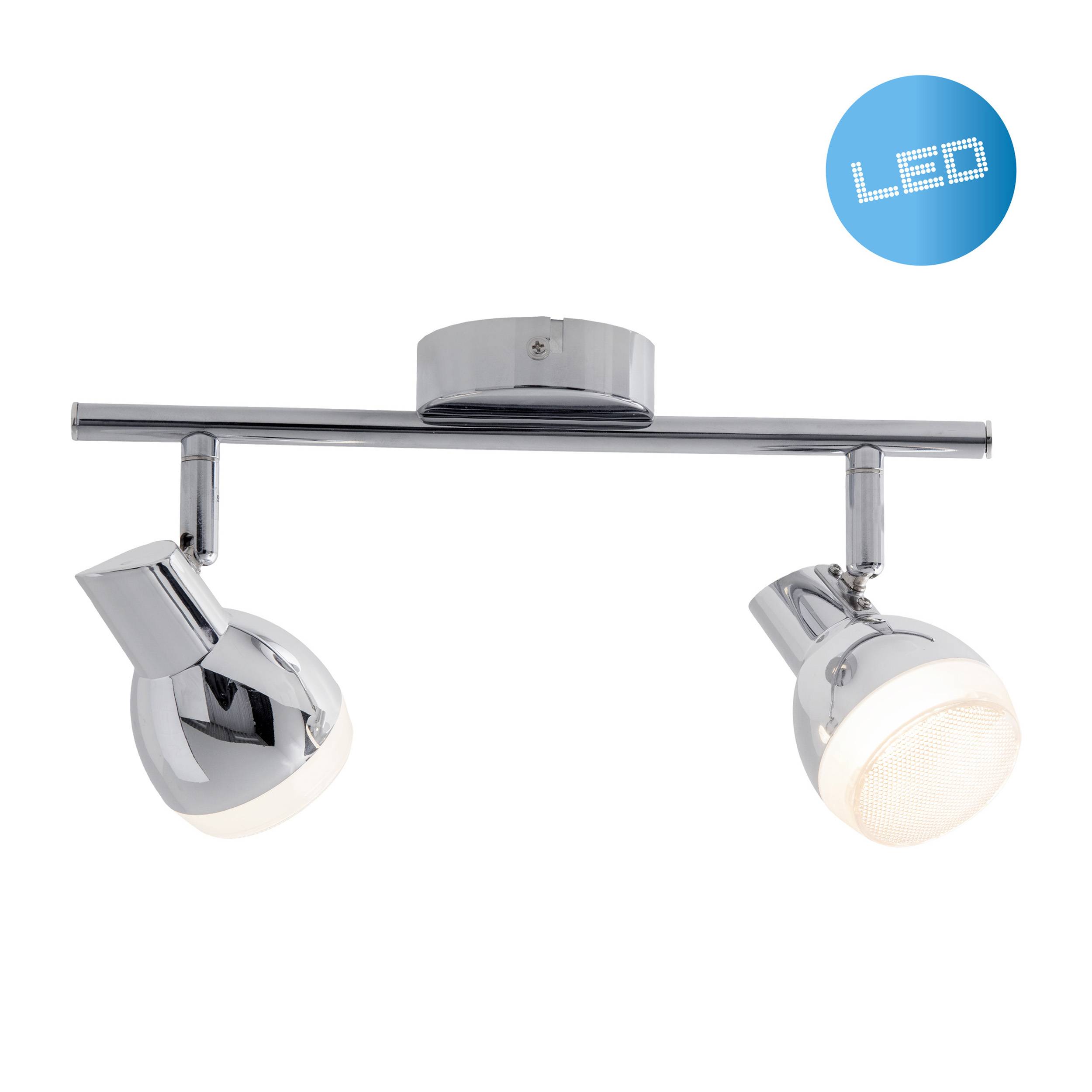 2er LED-Wand- u. Deckenschiene "CHROMEY" l:30cm