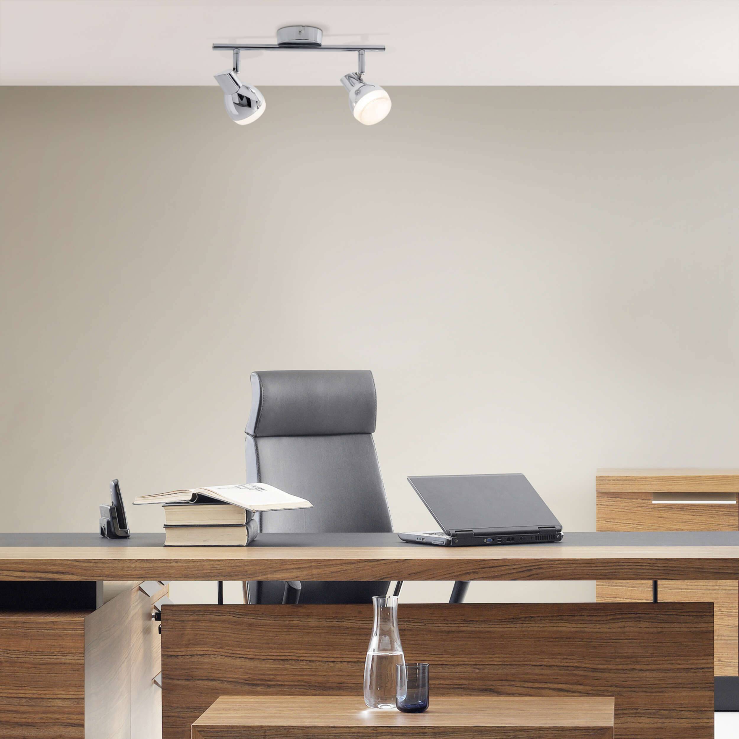 2er LED-Wand- u. Deckenschiene "CHROMEY" l:30cm