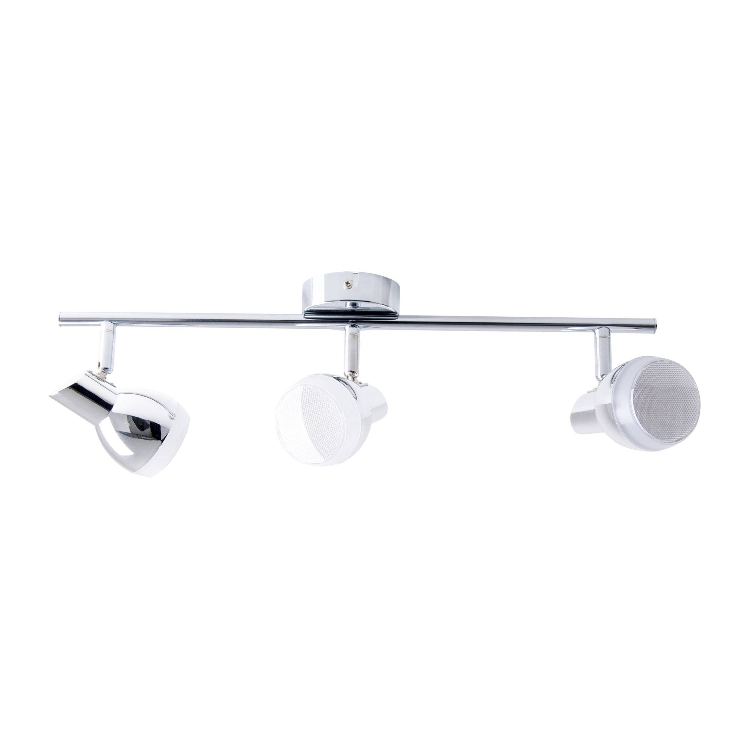 3er LED-Wand- u. Deckenschiene "CHROMEY" l:48cm