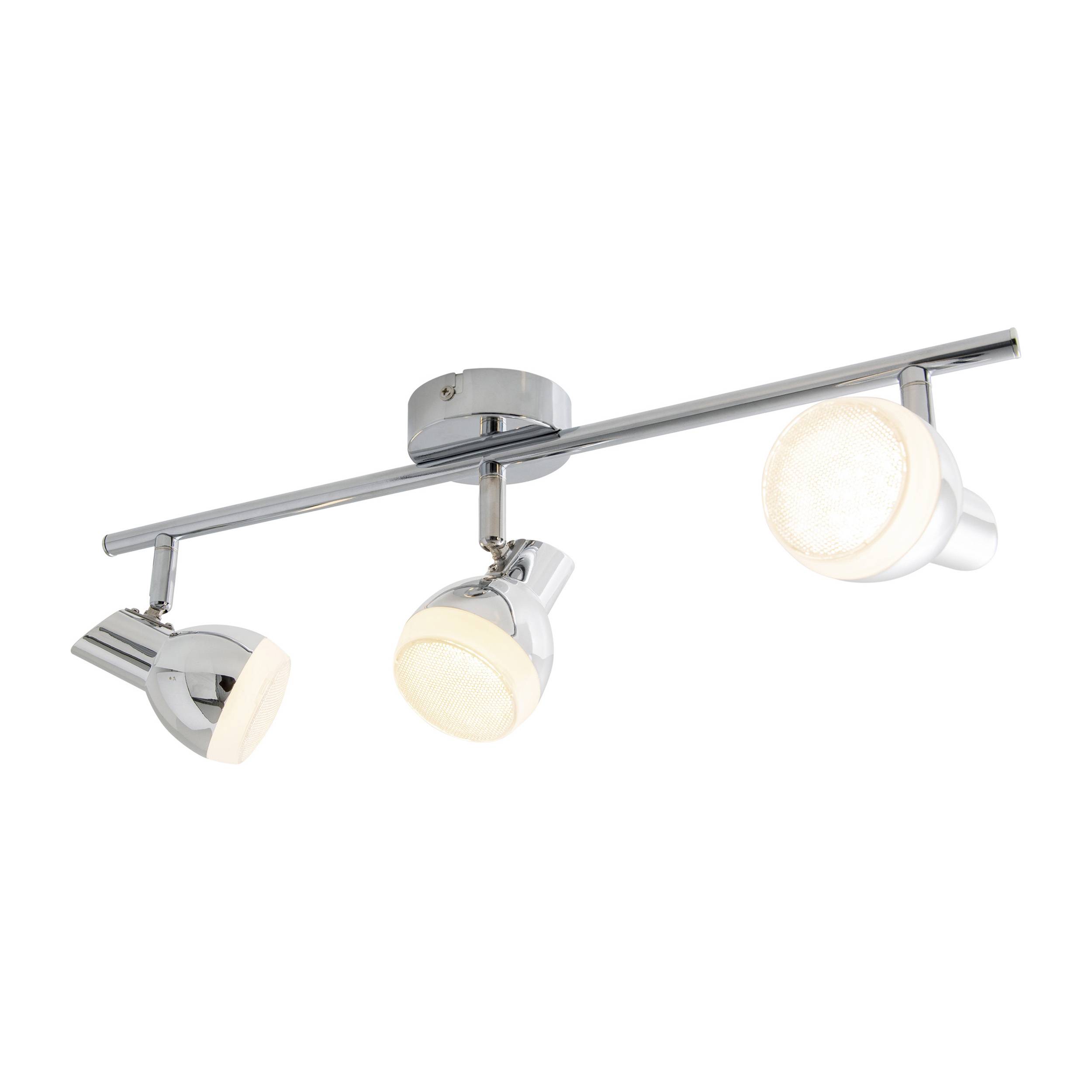 3er LED-Wand- u. Deckenschiene "CHROMEY" l:48cm
