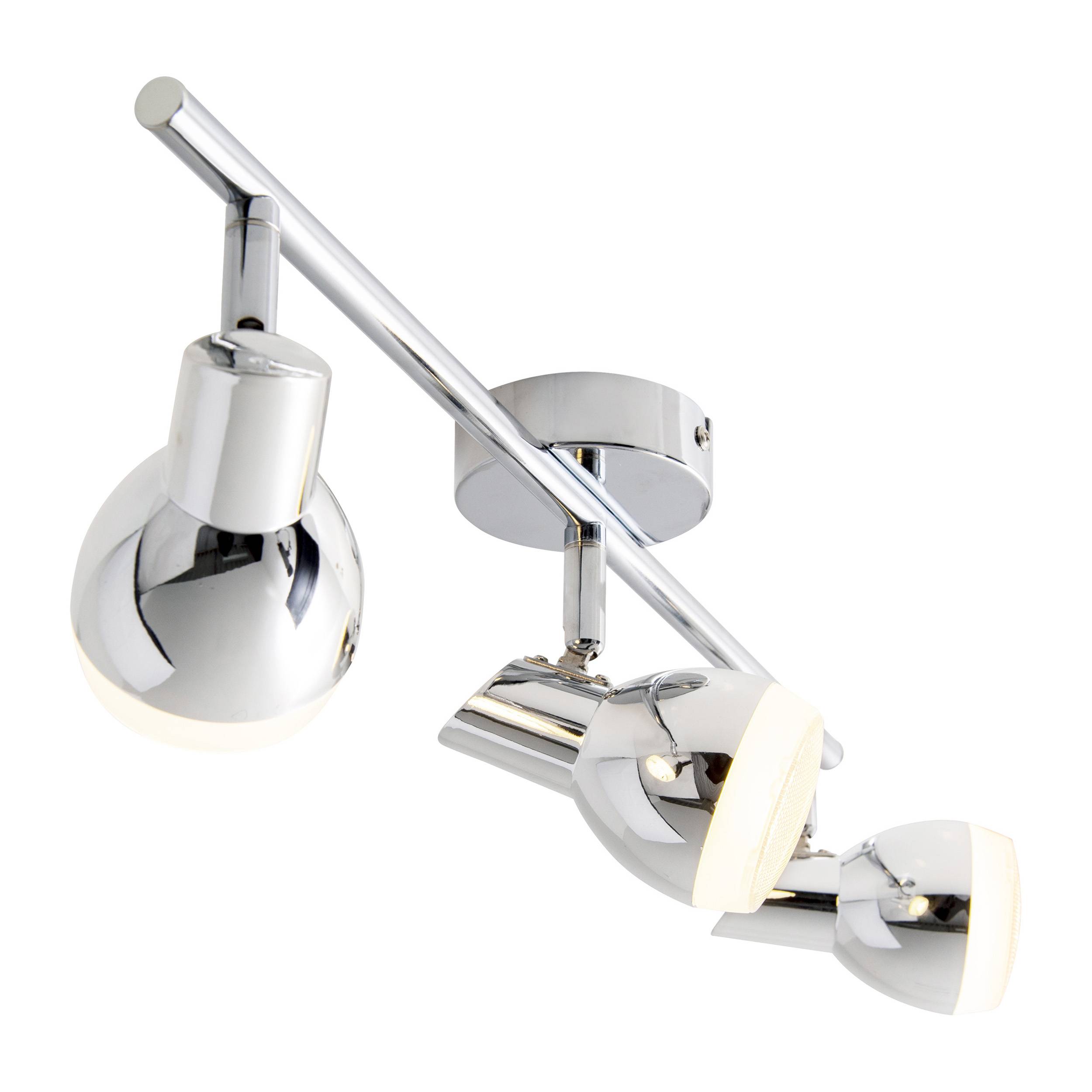 3er LED-Wand- u. Deckenschiene "CHROMEY" l:48cm
