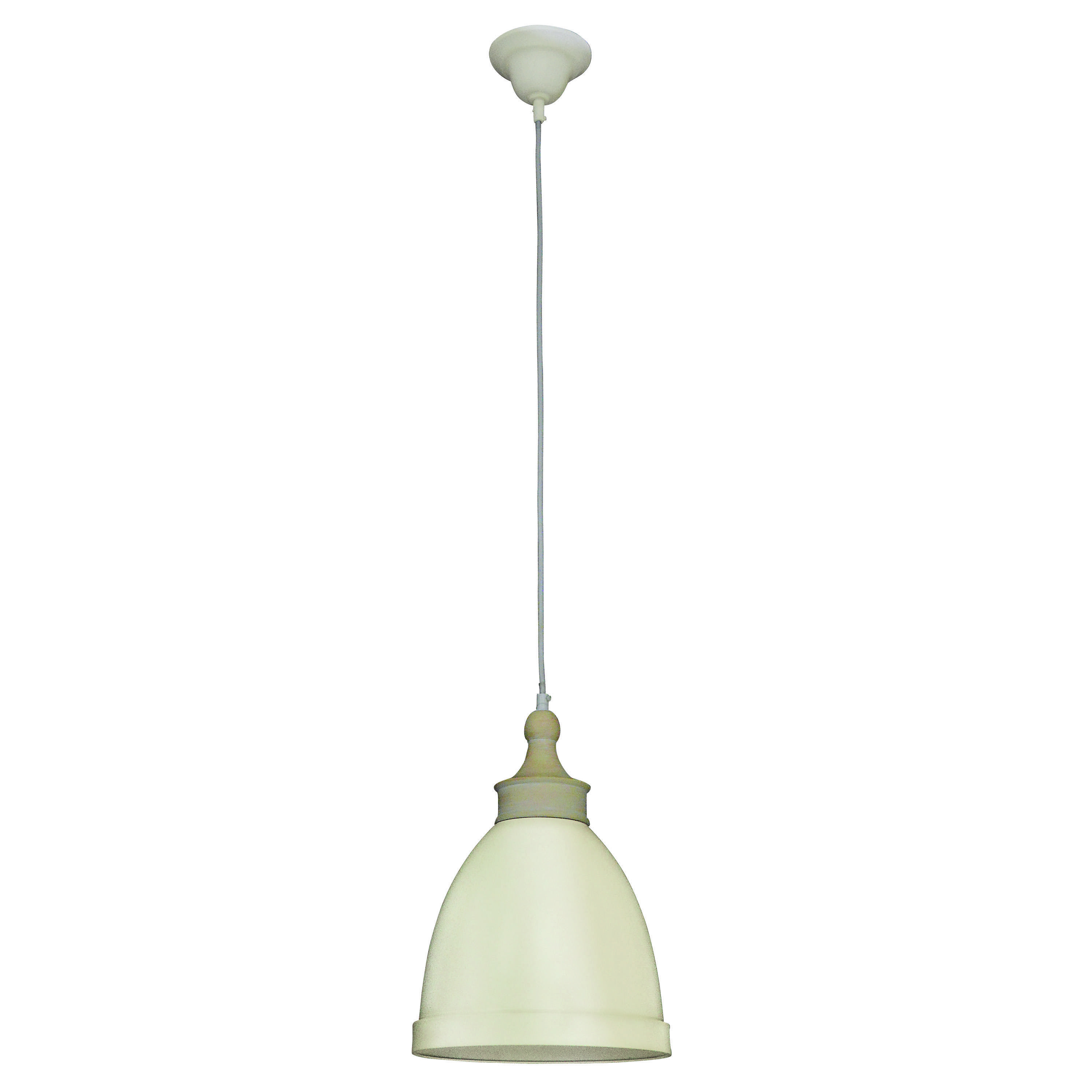 Metallpendelleuchte "PINHEAD" mit Holzoptikaufsatz