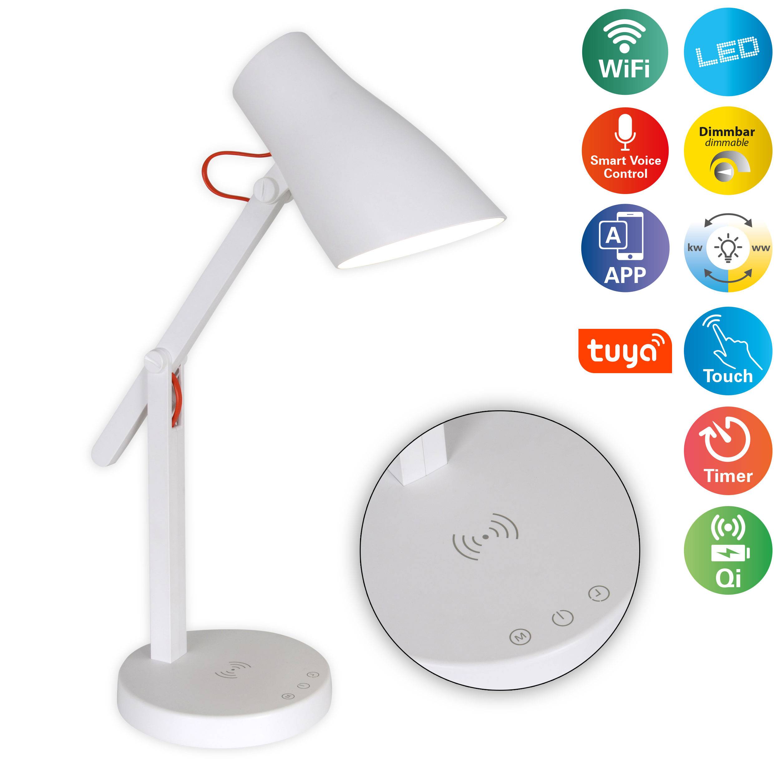 Smart Home LED-Tischleuchte "CLEVER"