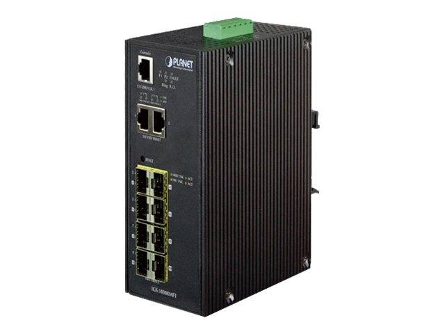 PLANET IGS-10080MFT - Switch - managed - 8 x SFP + 2 x 10/100/1000