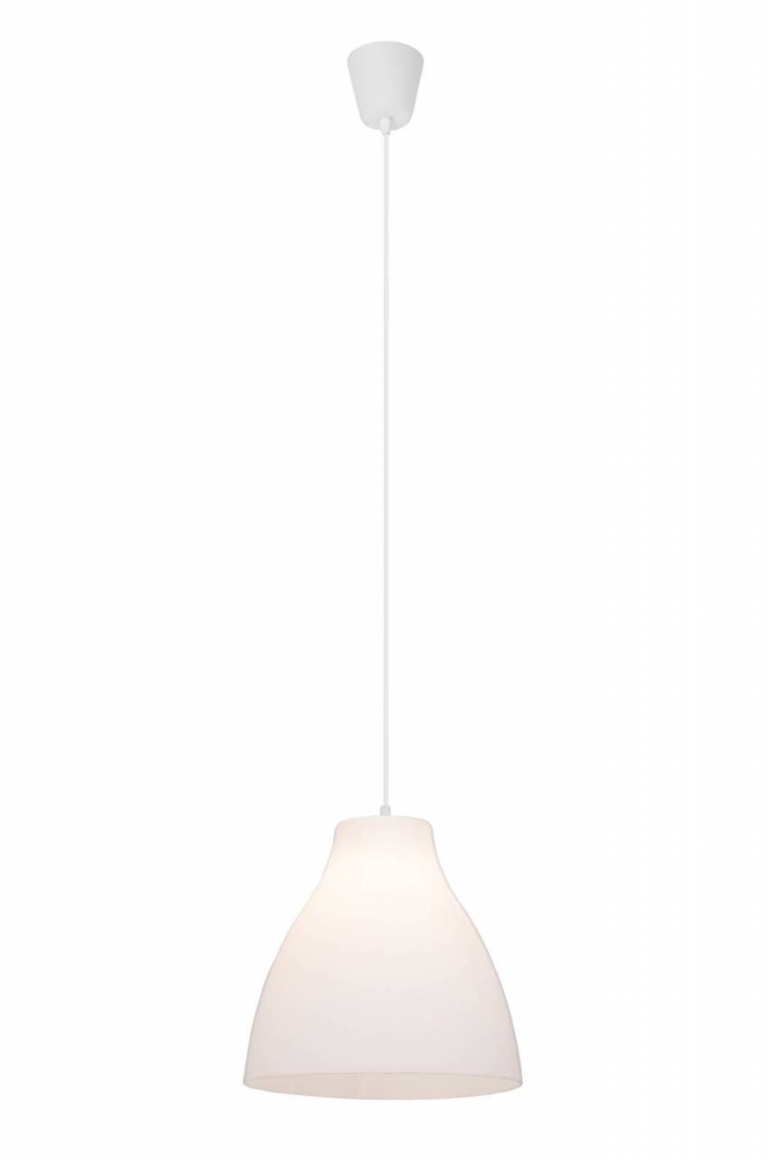 BRILLIANT Lampe Bizen Pendelleuchte 28cm weiß | 1x A60, E27, 60W, geeignet für Normallampen (nicht enthalten) | In der Höhe einstellbar / Kabel kü