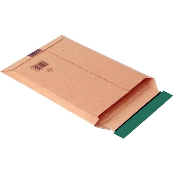 Vollpapptaschen braun 250x352x40mm Wellpappe Haftklebung VE=100 Stück