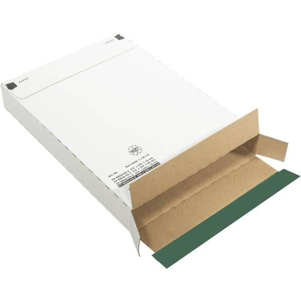 Briefbox weiß 249x352x19mm Wellpappe Haftklebung VE=100 Stück